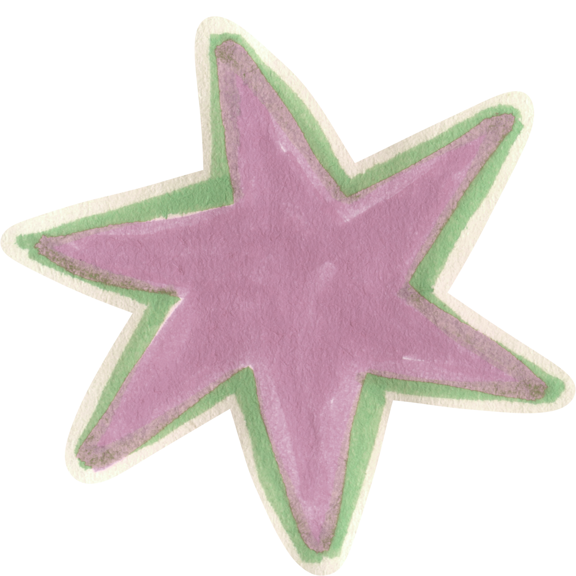 Sticker Étoile Rose